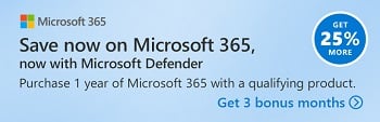 احصل على اشتراك Microsoft 365 مع 3 أشهر إضافية