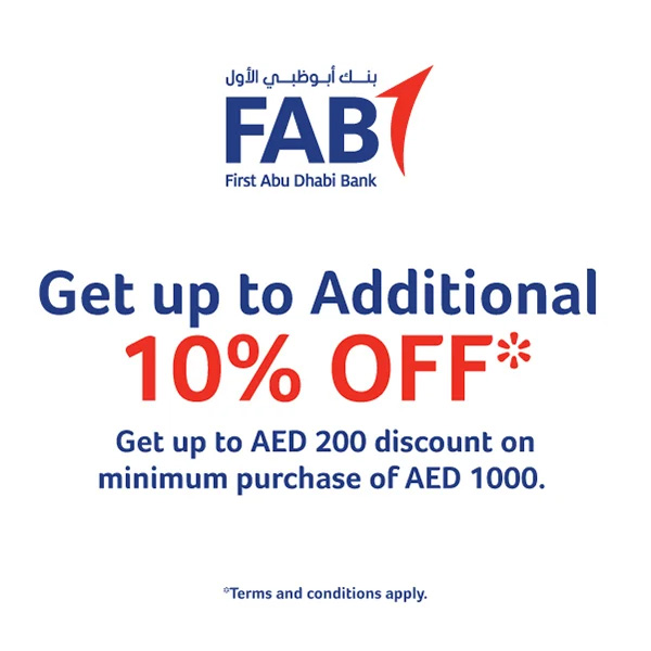 FAB Offer – Get up to an additional 10% OFF – Sharaf DG UAE