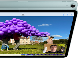 iPad Air بكاميرا أمامية واسعة للغاية 12MP يعرض ميزة 