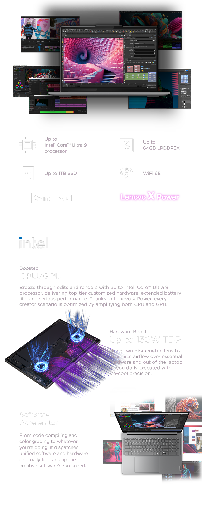 Powered by Lenovo X Power and Intel Processors
