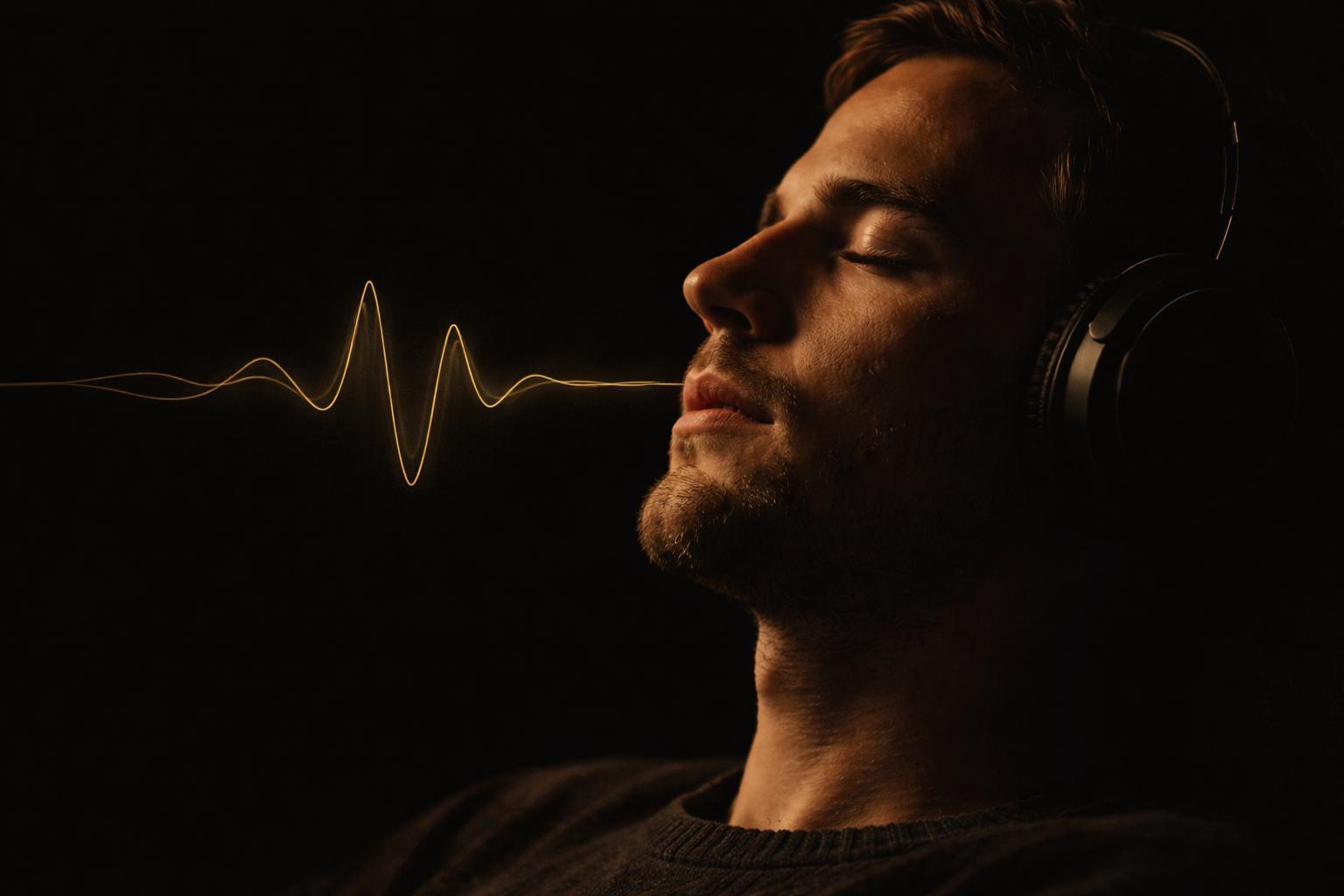 Stereo soundstage width and depth illustration