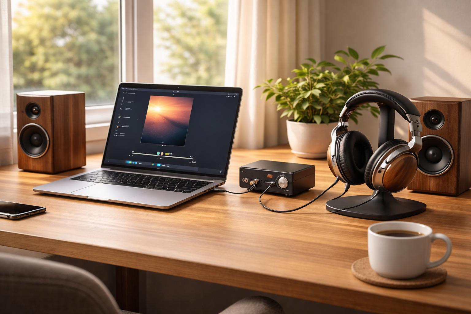 Audio chain: Source, DAC, Amplifier, Speakers, Room